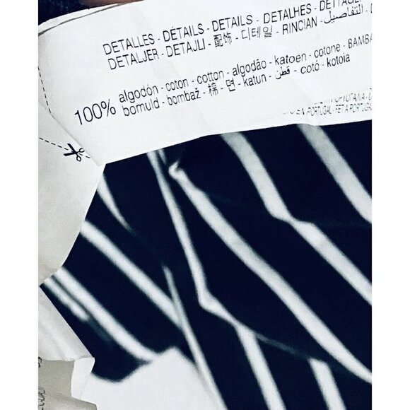 Zara Natacha Paschal Polo Dress Womens Small Striped Sleeveless Art to Wear - Picture 8 of 9